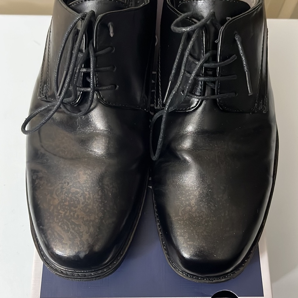 Croft & Barrow Men’s Black Dress Shoes sz 10.5 - Picture 3 of 7